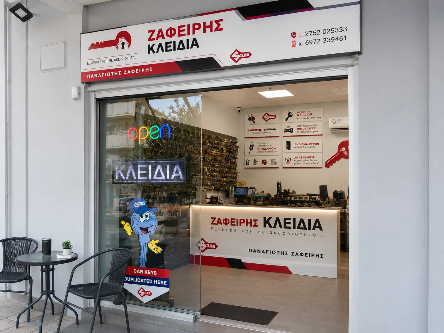 Κατάστημα Ζαφείρης Κλειδιά στο Ναύπλιο